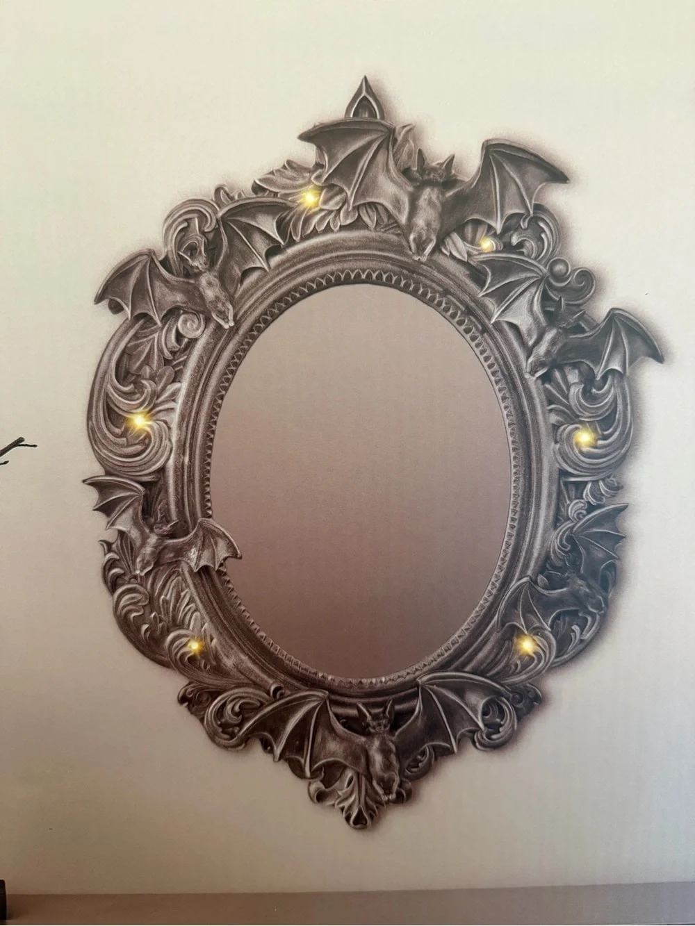 Viral Martha Stewart Black LED Gothic Oval Mirror
